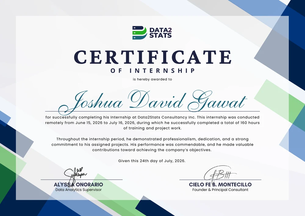 Internship Certificate