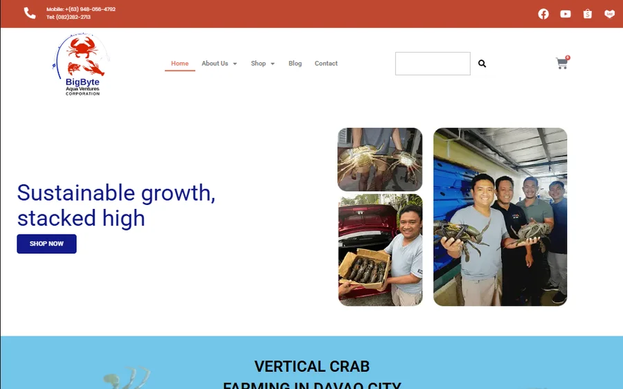 Big Byte Aqua Ventures website